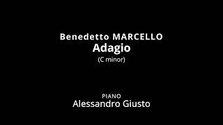 B MARCELLO Adagio C minor  Piano accompaniment [upl. by Aterg]