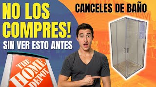 Canceles de Baño en Home Depot 🔴 LO QUE NADIE TE DICE 🔴 Canceles de Vidrio Templado [upl. by Eelyab]