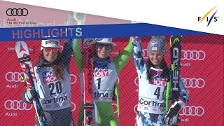 Highlights  Ilka Stuhec wins the SuperG in Cortina  FIS Alpine [upl. by Tnomad]