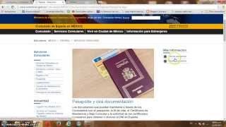 sacar pasaporte español en Mexico DF [upl. by Mckinney]