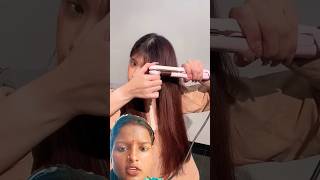 Lets Curley hair with hair straightener curlswithstraightener hairstyle hair curlsqueen [upl. by Tutankhamen]