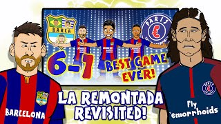 BARCA 61 PSG Revisited La Remontada Champions League Barcelona [upl. by Ahsyas6]