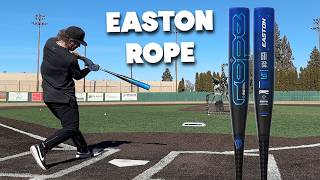 Hitting with the EASTON ROPE  BBCOR Baseball Bat Review [upl. by Jaquiss]