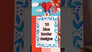 EASY BORDER DESIGNSPROJECT WORK DESIGNSCORNER AND SIDE BORDER DESIGN shehnilakhan [upl. by Jecoa]