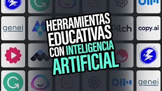 10 Herramientas INCREÍBLES con INTELIGENCIA ARTIFICIAL para educación [upl. by Diaz]