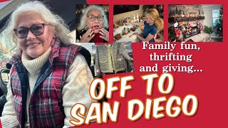 Off to San Diego  Thrifting  Giving  Nostalgia  Family Fun  Over 60 [upl. by Atinauj]