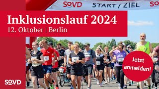 SoVDInklusionslauf 2024 Sei dabei am 12 Oktober in Berlin [upl. by Werna]