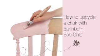 Painting a chair with Earthborn Eco Chic Claypaint for Furniture [upl. by Aihtekal]