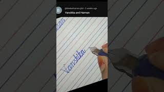 How to write the alphabet AtoZ in cursive writingHandwriting practice cursivehandwriting our name [upl. by Eillak]