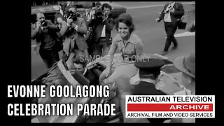 Tennis Champion Evonne Goolagong Shines in 1970s Melbourne Parade [upl. by Aiekat]