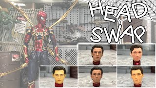 HEAD SWAP SH Figuarts Iron Spider Final Battle edition from the Avengers Endgame [upl. by Enyak]