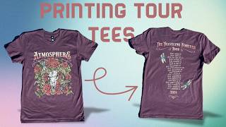 Have You Seen Tour Merch Be Printed Printing For Atmospheres quotThe Traveling Foreverquot Tour [upl. by Enyawd]