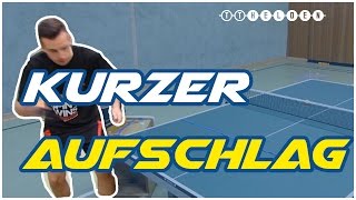 Wie mache ich einen kurzen Aufschlag Short Service Table Tennis  Tischtennis Helden [upl. by Liggett]