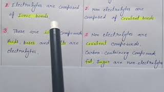 difference between electrolytes and non electrolytes [upl. by Ametaf]