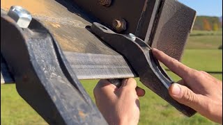 Installing Teeth on a Skid Steer Bucket [upl. by Annirok]