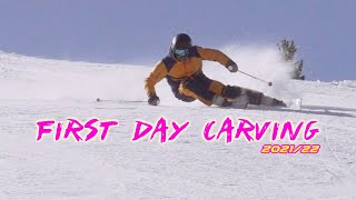 ski carving first day for the winter 202122 [upl. by Cinelli]