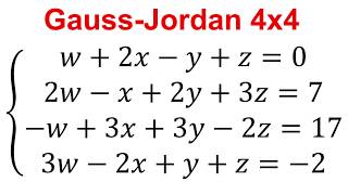 ¡GaussJordan 4X4 en CUATRO sencillos pasos [upl. by Husha]