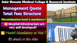 Jakir Hossain Medical College Fees Structure 🤯Management Quota Neet 2024 mbbsadmission [upl. by Delainey629]