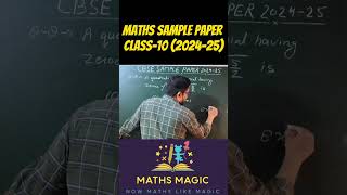 CBSE Sample paper 202425 Maths [upl. by Truda]