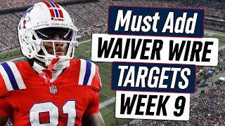 Week 9 Waiver Wire Adds  2023 Fantasy Football Advice [upl. by Nirrat]