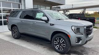 Grey 2024 GMC Yukon XL AT4 Review Calgary AB  Wolfe Calgary  KS407649 [upl. by Hoover]