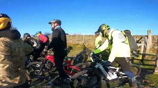 Curbar Edge  Devils Elbow  Blackamoor  East Peaks frosty ride [upl. by Repard]