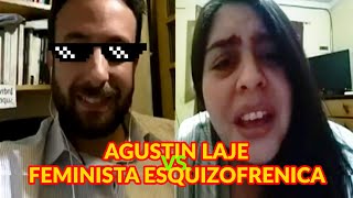 Agustin Laje Vs Feminista esquizofrénica [upl. by Enayr]