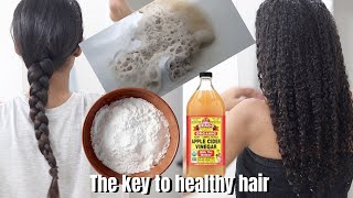 Baking Soda amp ACV Wash DAY for Rapid Hair Growth [upl. by Anawad]