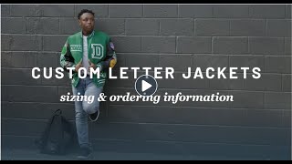 Jostens Letterman Jacket Size and Order Video [upl. by Wilsey70]