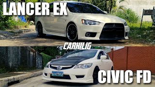 North Run  Civic FD X Lancer EX [upl. by Livvyy]