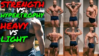 PHYSIQUE UPDATE  STRENGTH VS HYPERTROPHY TRAINING [upl. by Olsson]