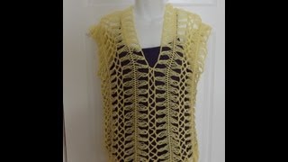 Crochet Hairpin lace Summer Blouse [upl. by Holder]