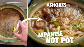 Warm Up with a Japanese Hot Pot Nabe Recipe Shorts [upl. by Digirb]