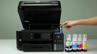 Epson Expression ET3700 and ET3750 How to Fill the Ink Tanks [upl. by Ttenna387]