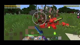 Me vs 50zombie pigmans Minicraft [upl. by Issy]