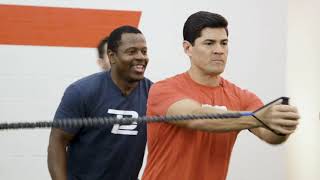 Troy Brown and Tedy Bruschi Try a TB12 Workout [upl. by Rentsch738]