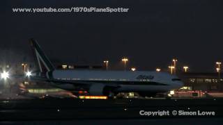 Alitalia B772 IDISA New revised colours MAN 101209 [upl. by Kornher]