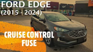 Ford Edge  CRUISE CONTROL FUSE LOCATION 2015  2024 [upl. by Leirbag]