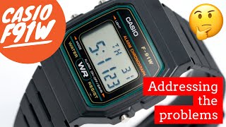 Casio f91w let’s look at some of the reported “problems” with this kingofwatches [upl. by Gasperoni]