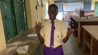 A secondary school students who created an electric water pumping machine with bottle caps and straw [upl. by Ahsoik]