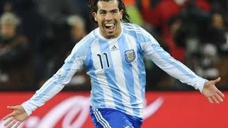 Los Mejores Goles de Tevez con la Seleccion Argentina  HD [upl. by Olmsted]