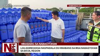 LGUZAMBOANGA NAGPADALA OG HINABANG SA MGA NABAGYOHAN SA BICOL REGION [upl. by Sexton668]