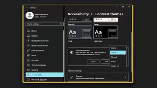 How to Change High Contrast Theme Back to Normal in Windows 1110 Solution [upl. by Acsehcnarf]