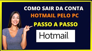 Como sair do hotmail pelo pc [upl. by Anelej]