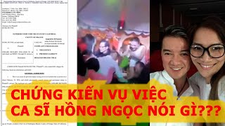 Chứng kiến toàn bộ vụ việc Ca sĩ Hồng Ngọc có thái độ như thế nào [upl. by Noorah]