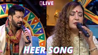 HEER  Jaspinder Narula amp Jasbir Jassi Beautiful song Live performance at Kapil Sharma Show [upl. by Ragen340]