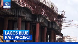 Lagos Railway Project LAMATA CBN Assess Progress Level Of Blue Rail Construction [upl. by Sheehan]