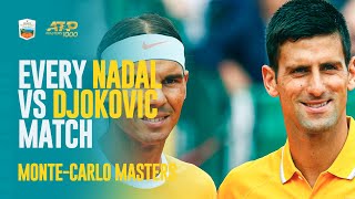 EVERY Rafael Nadal vs Novak Djokovic Match At The Rolex MonteCarlo Masters [upl. by Chrystal]