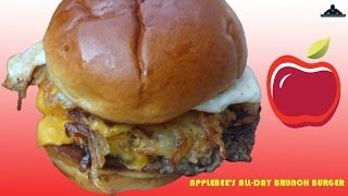 APPLEBEES NEW ALLDAY BRUNCH BURGER REVIEW 191 [upl. by Gillan]