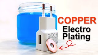 Copper Electroplating In 3 Minutes  How To Make Copper Plating Solution [upl. by Marrin]